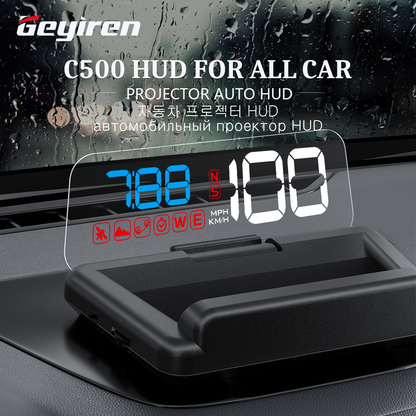 GEYIREN C500 HUD – スマートプロジェクションでより安全なドライビングを！